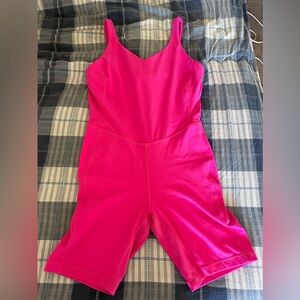 Lululemon Align Onesie 8" Size 10 Sonic Pink